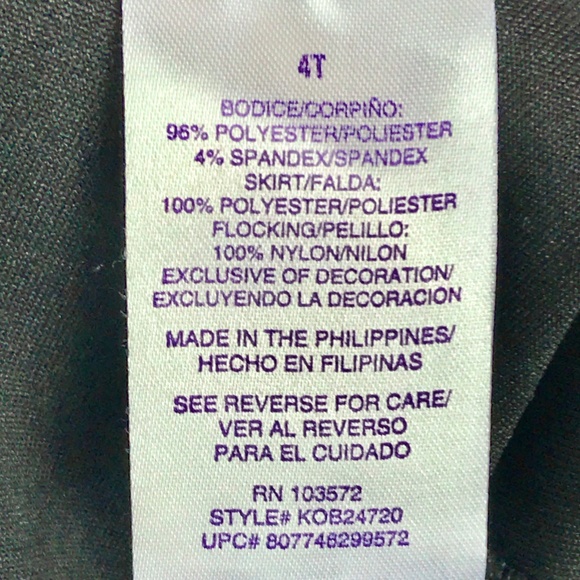 Girls Size 4T Stretch Velvet Dress - Picture 8 of 8